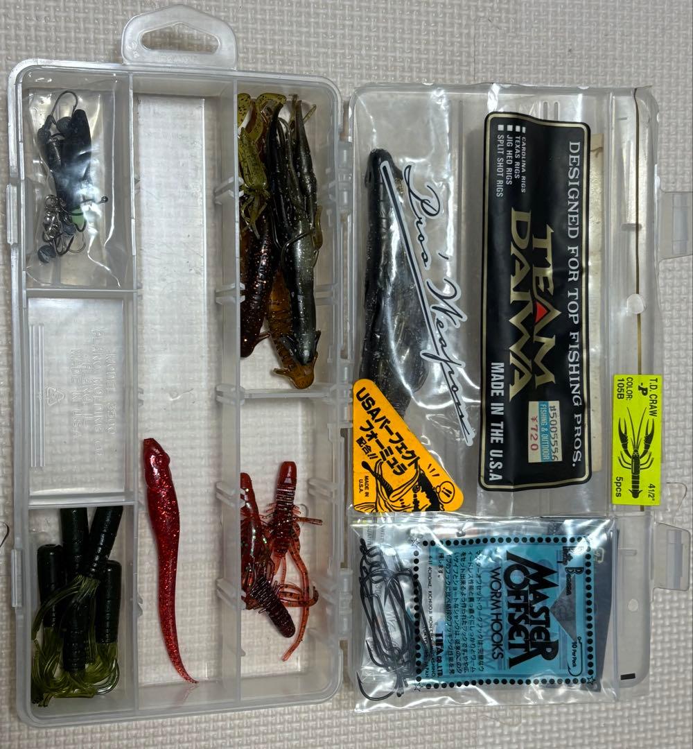 ブラックバスルアー他一式　リュック付き