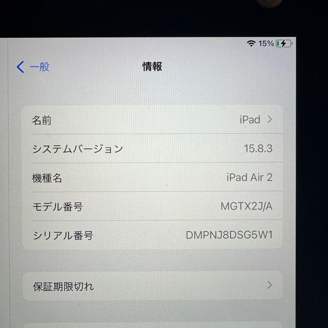 Apple iPad air 2 第二世代128GB Wi-Fiモデル