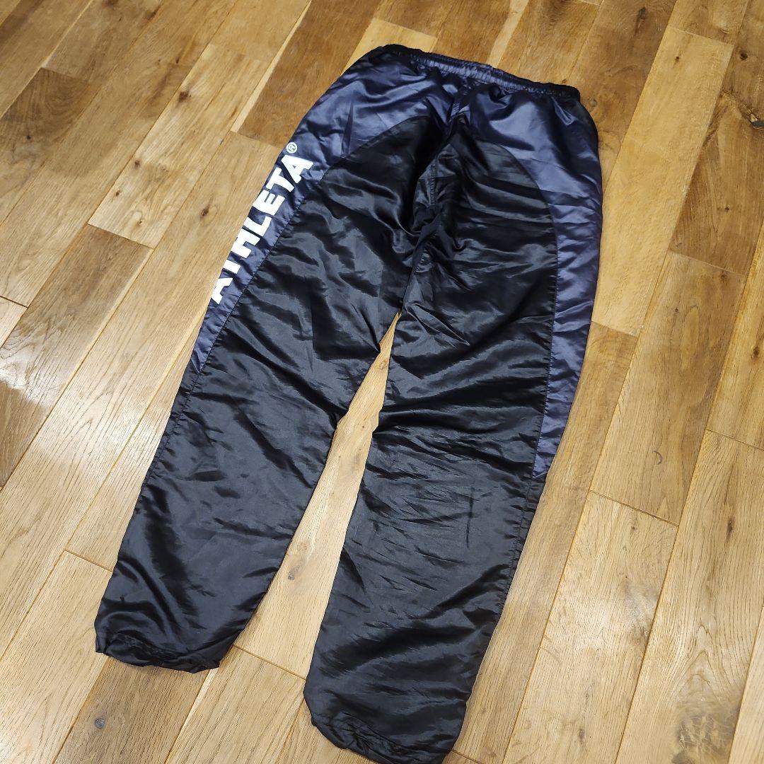 極美品✨ATHLETA　アスレタ　ピステ上下セットアップ　XL　ブラックグレー系