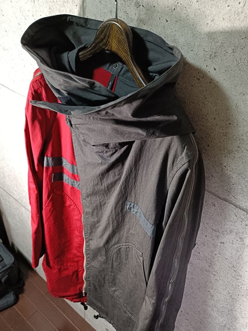 nude:masahiko maruyama モッズコート 赤＆チャコールグレー