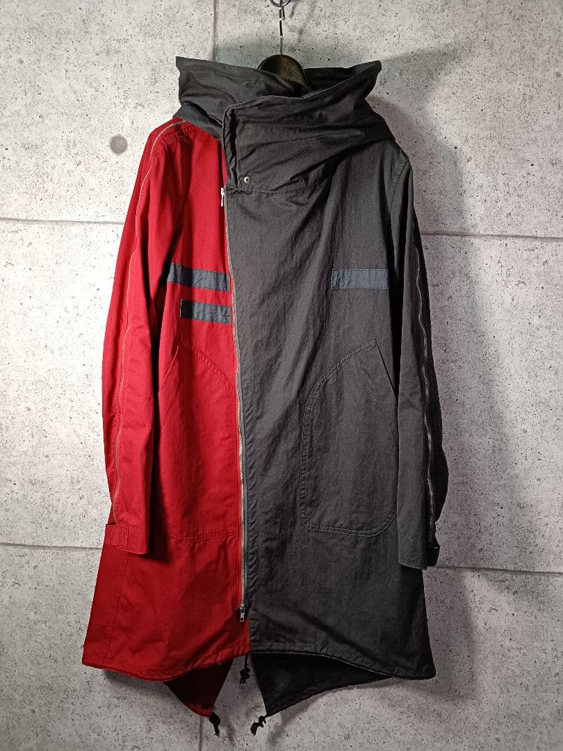 nude:masahiko maruyama モッズコート 赤＆チャコールグレー