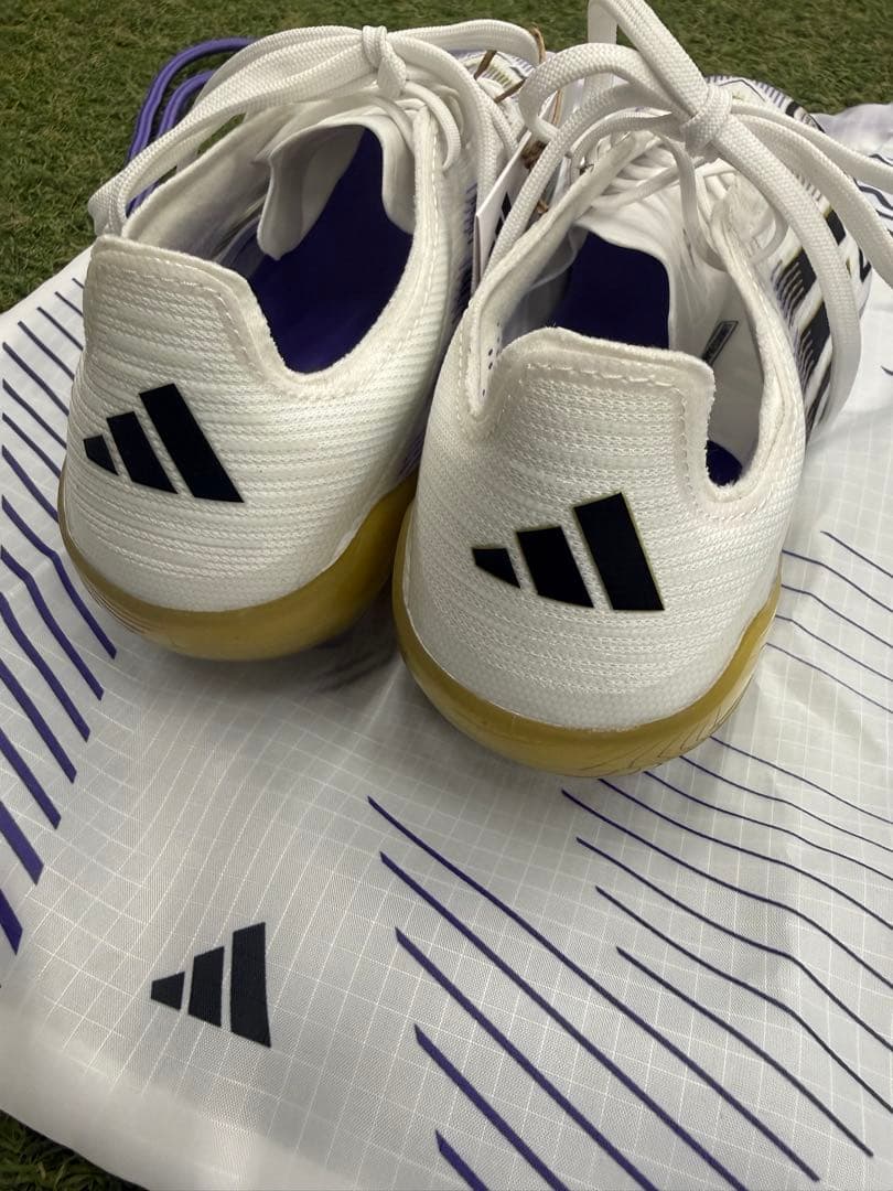 サッカースパイク⚽️adidas F50 ELITE ホワイト/パープル/ブラック