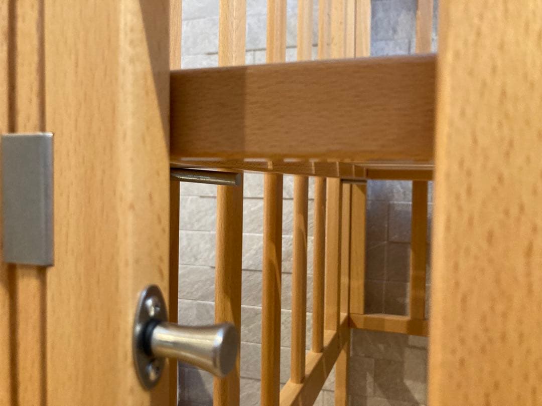 国産木製ベビーベッド ハイタイプ　ヤマサキ