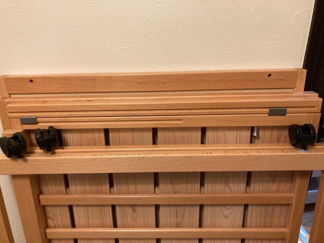 国産木製ベビーベッド ハイタイプ　ヤマサキ