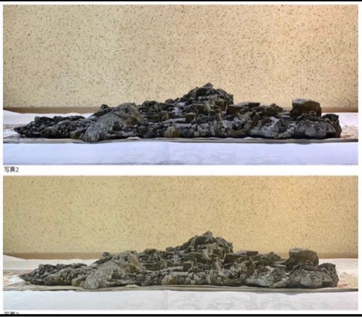 水石 3890 大型丹波紫雲石 横80×高14(cm) 15.64kg