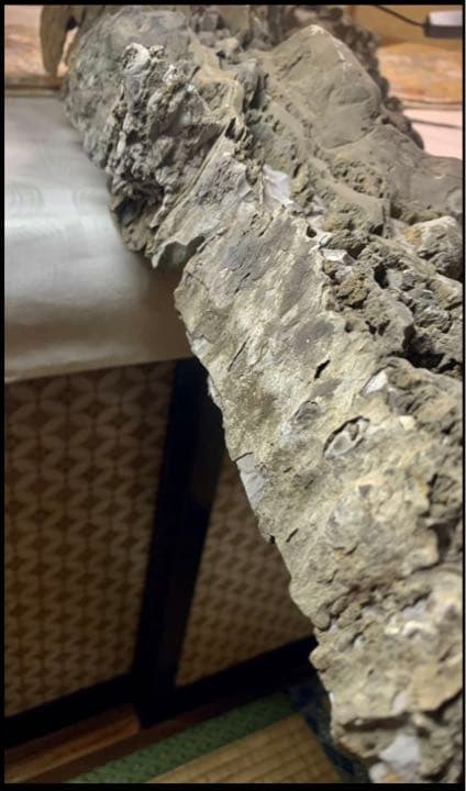 水石 3890 大型丹波紫雲石 横80×高14(cm) 15.64kg