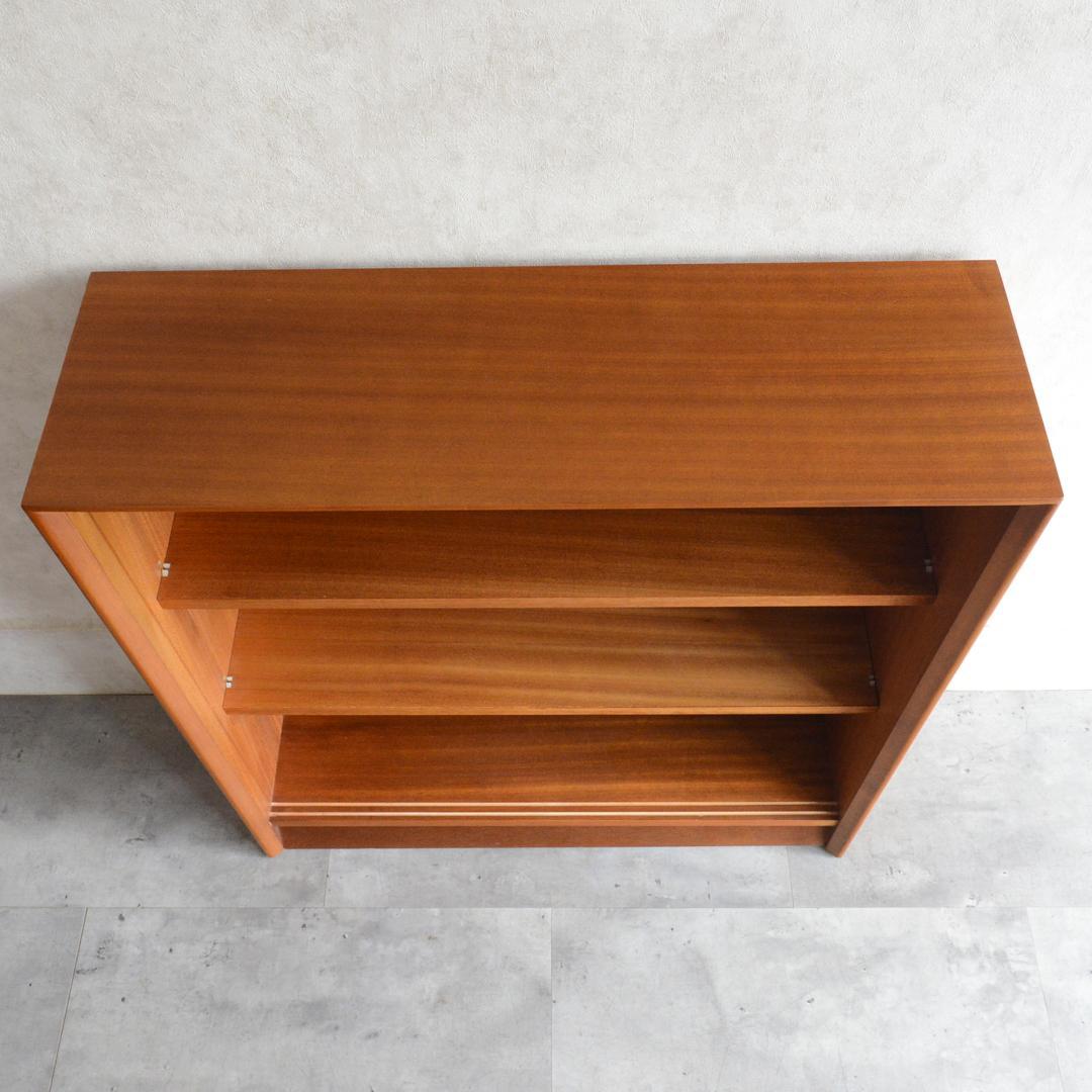 イギリスヴィンテージ チーク ガラスキャビネット ディスプレイ 飾り棚 本棚