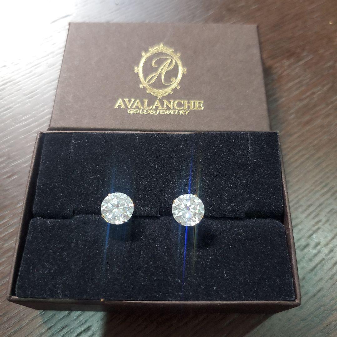アヴァランチ　10K イエローゴールド ピアス 9mm【二個セット】