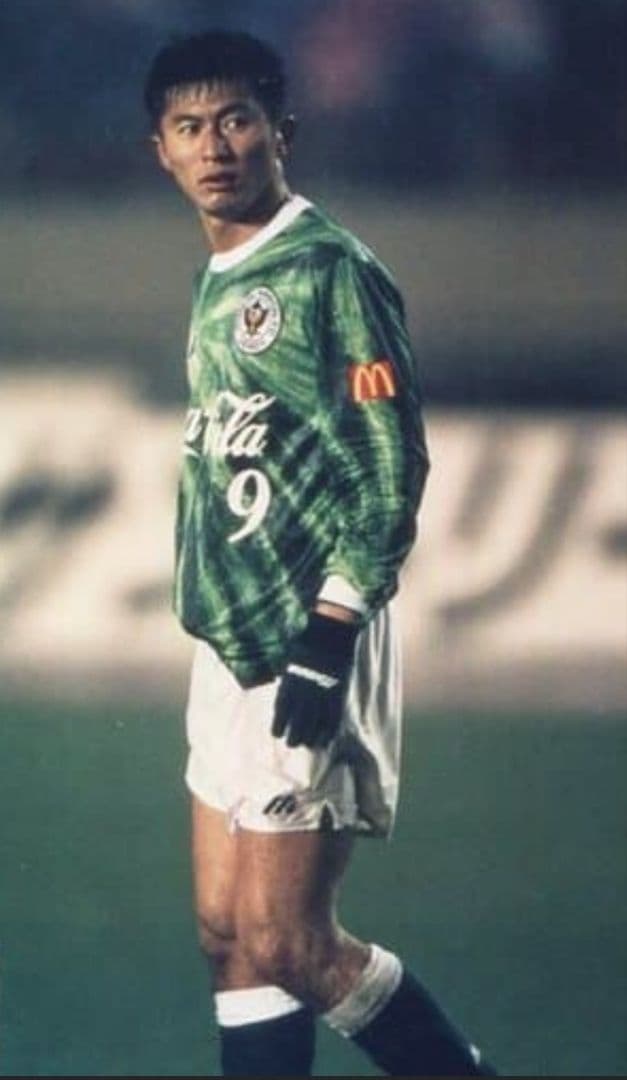 ヴェルディ川崎 武田修宏選手着用 支給品　長袖ホームユニフォーム 元日本代表