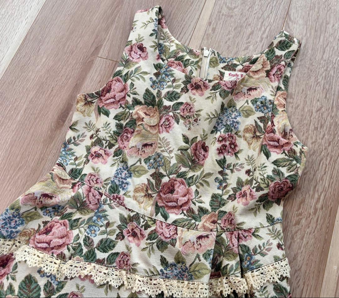 エミリーテンプルキュート薔薇ゴブラン＆レースJSK ワンピ 美品