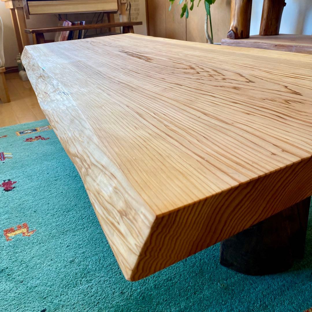 【週末セール】天然木　杉　一枚板　テーブル　無垢　すぎ　108