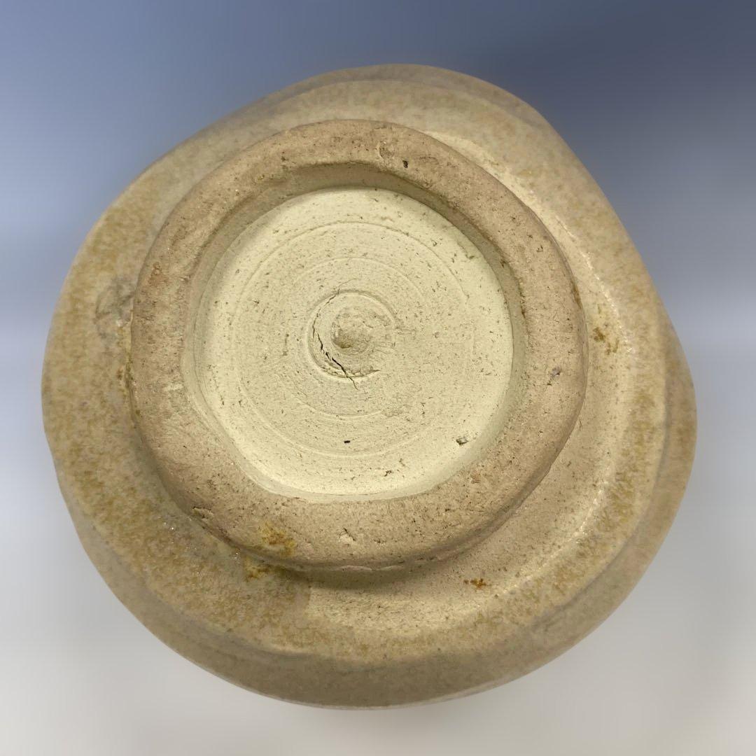 茶道具 黄瀬戸筒茶碗 加藤芳右衛門(十鳳)作　共箱