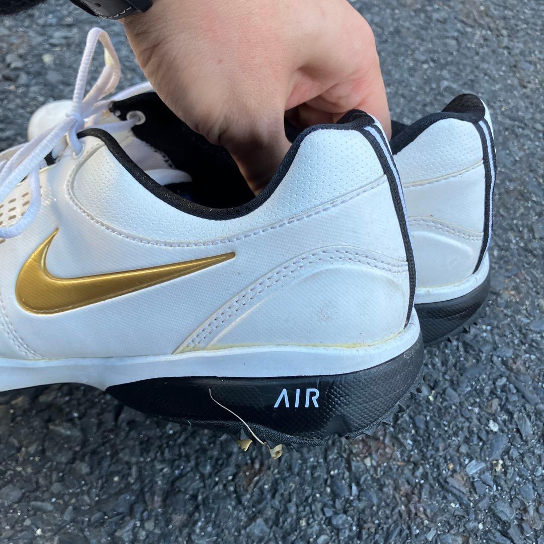 Nike ゴルフシューズ ホワイト ゴールド 26.0cm