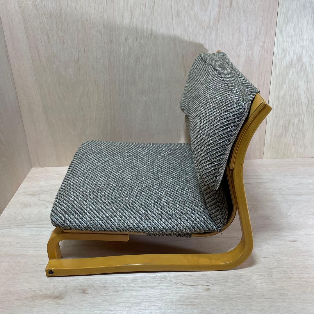 徳島県立工業技術センター　新日本木工　曲木　低座椅子　胡坐楽座椅子　腰痛防止