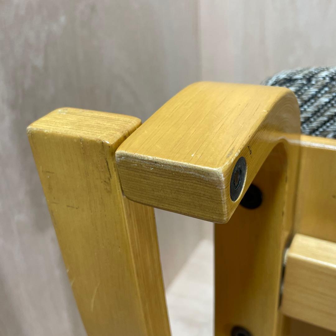 徳島県立工業技術センター　新日本木工　曲木　低座椅子　胡坐楽座椅子　腰痛防止