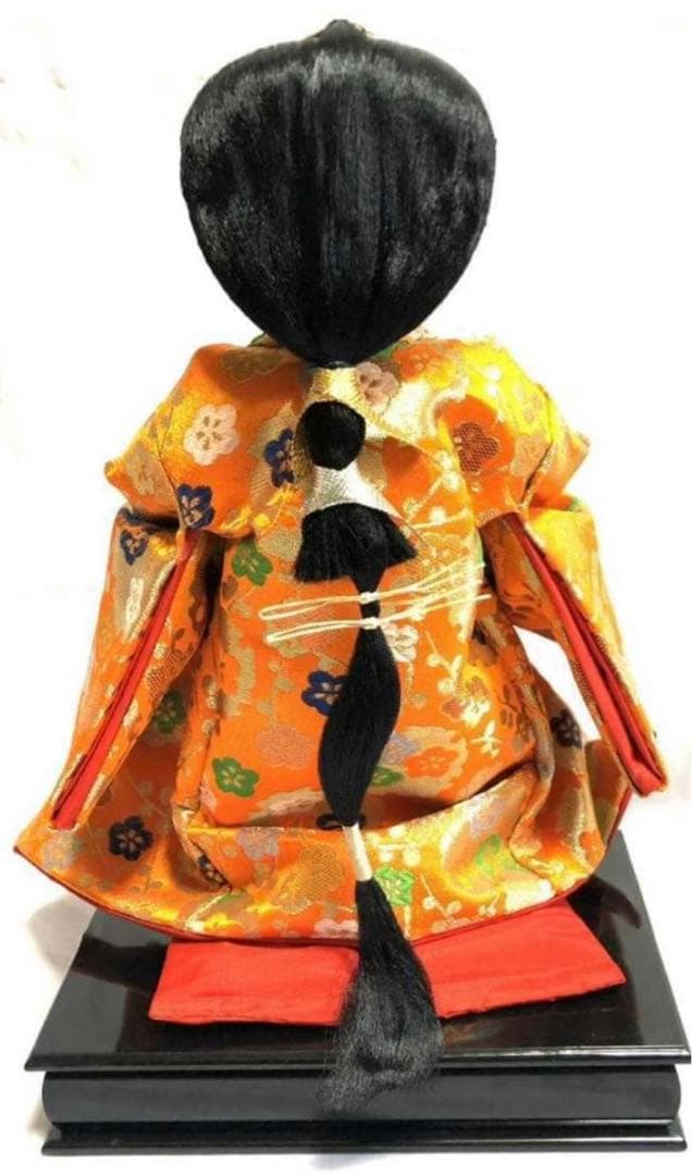 雛人形 峰月 三人官女 女官 長柄 三方 提 3体セット 台座付き お雛様 桃の