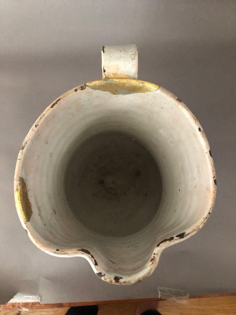 スペイン骨董　マニセス焼　水差し　アンティーク