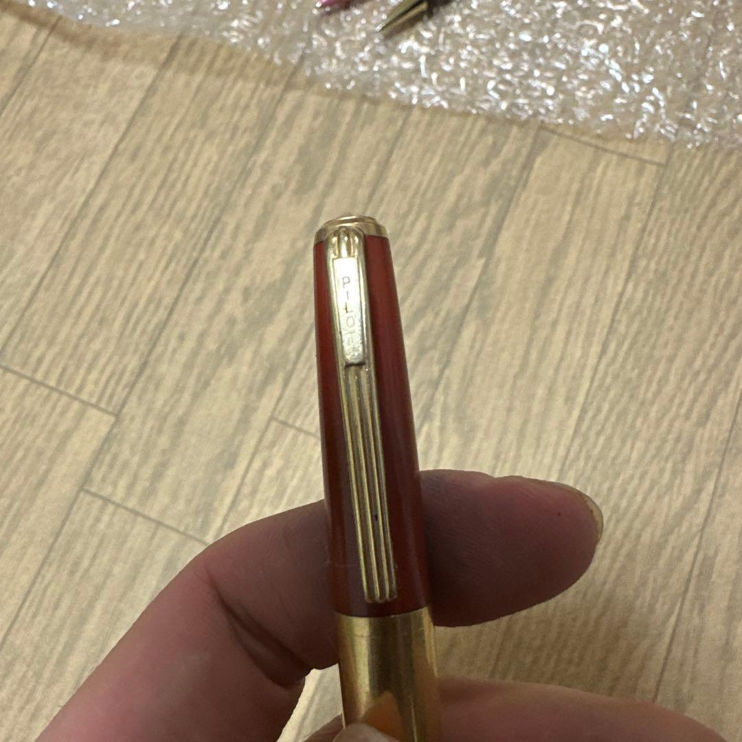 Pilot 赤色 万年筆 14K