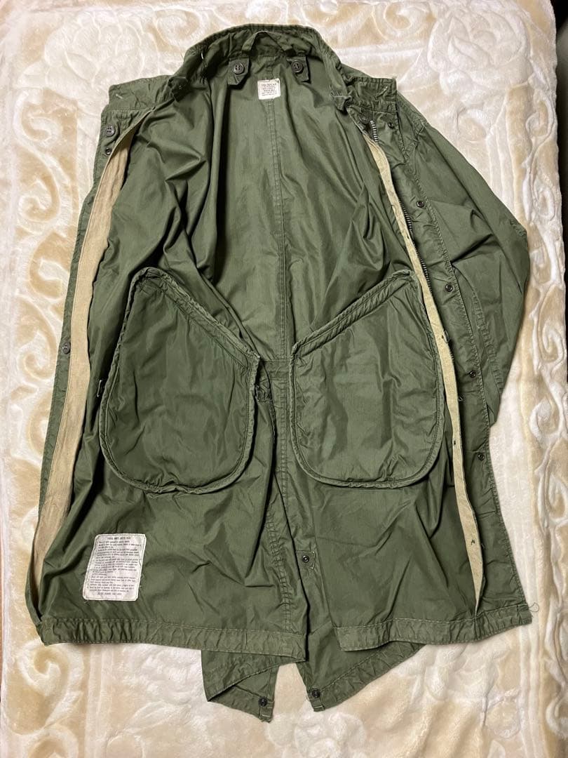 米軍実物　1968年度会計品　M-65 フィッシュテールパーカー　アルミジッパー