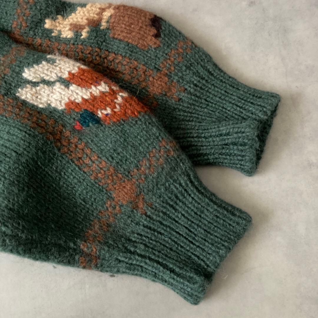 トップス 1980s L.L.Bean HALF ZIP WOOL KNIT