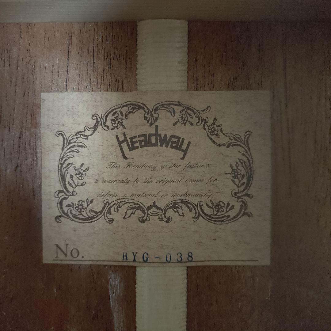 ヘッドウェイ HYG-038 アコースティックギター ハードカバー付