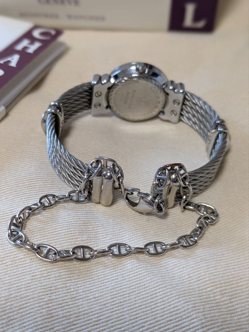 CHARRIOL シャリオール 　サントロペ　12Pダイヤ　ピンクシェル　腕時計