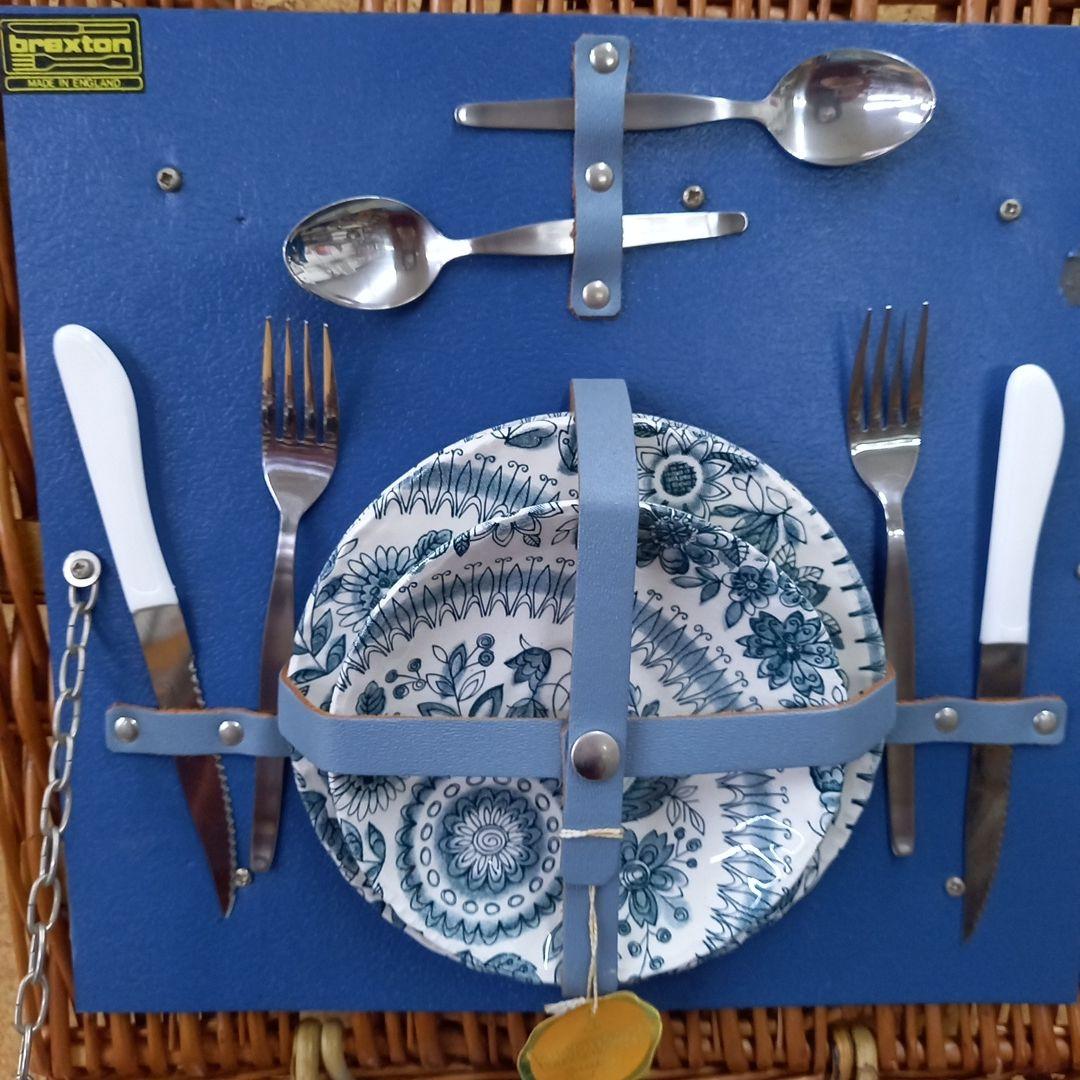 BREXTON　ブレクストン　ヴィンテージ　ピクニックバスケット　2人