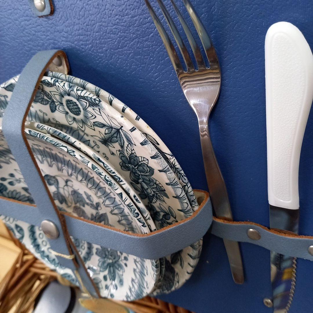 BREXTON　ブレクストン　ヴィンテージ　ピクニックバスケット　2人