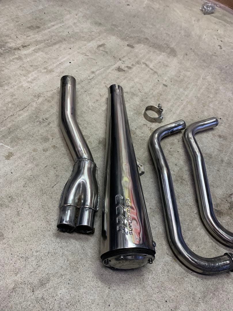 ボルティー　ボルティ　スーパートラップ　マフラー　グラストラッカーにも　メガホン