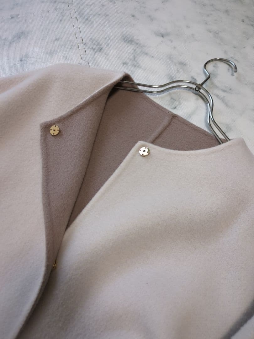 FRAY I.D 　ウールカシミヤバイカラーリバーコート