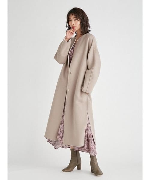 FRAY I.D 　ウールカシミヤバイカラーリバーコート