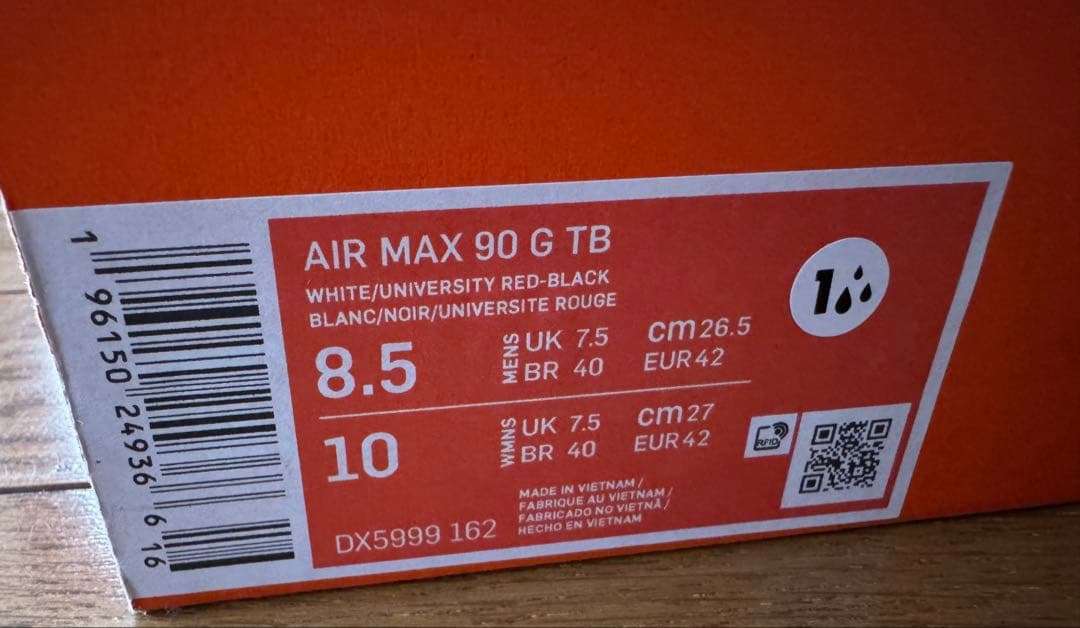 新品　NIKE ナイキ　AIR MAX 90 G TB ゴルフシューズ