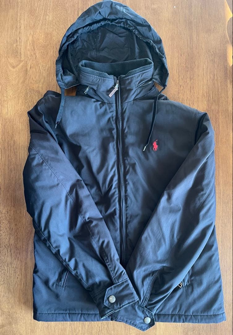 POLO RALPH LAUREN ブラック インナーフリース　ブルゾン s