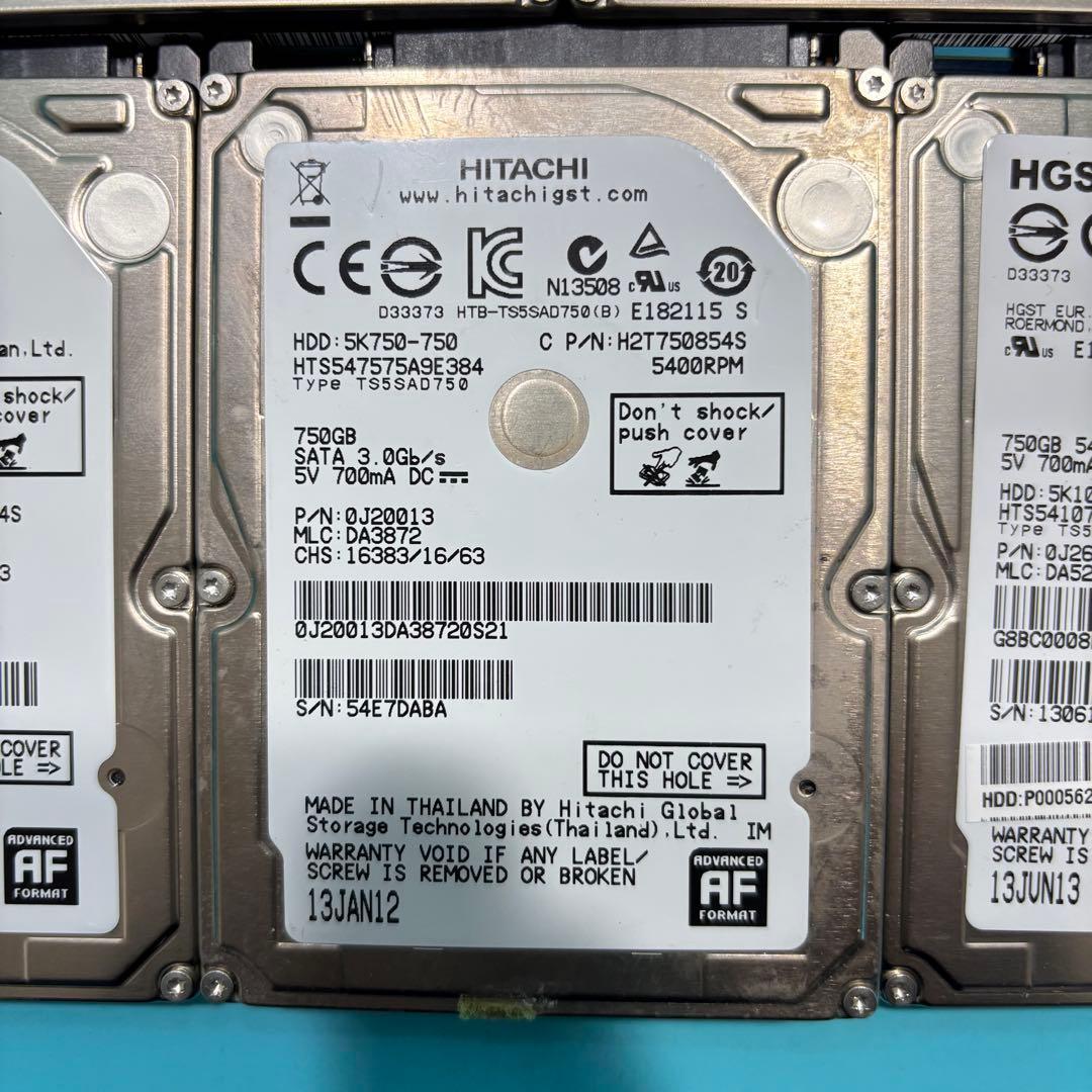 【750GB HDD‼】★動作良好★2.5インチ★内臓HDD★