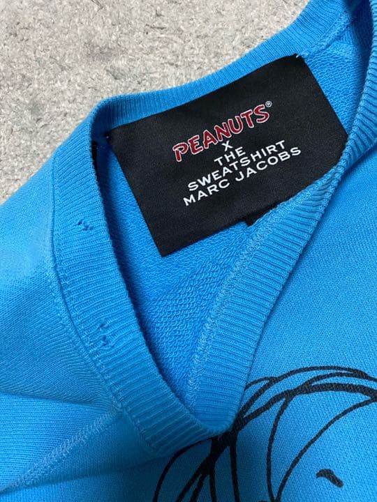 ★レア‼️マークジェイコブス×PEANUTS ライナス ダメージ加工 水色 XL‼️