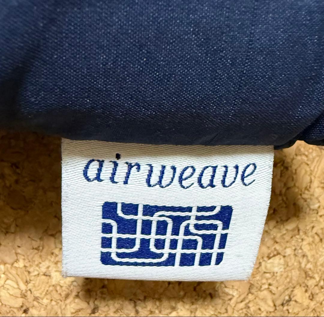 【希少】エアウィーヴ ネイビー 座布団 大銘仙判