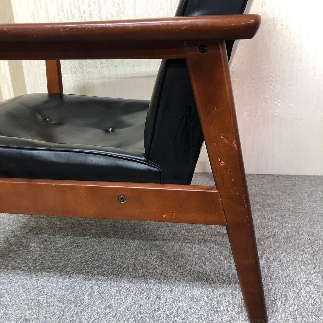 60s~80s Vintage Old カリモク Kチェア ワンシーター 60