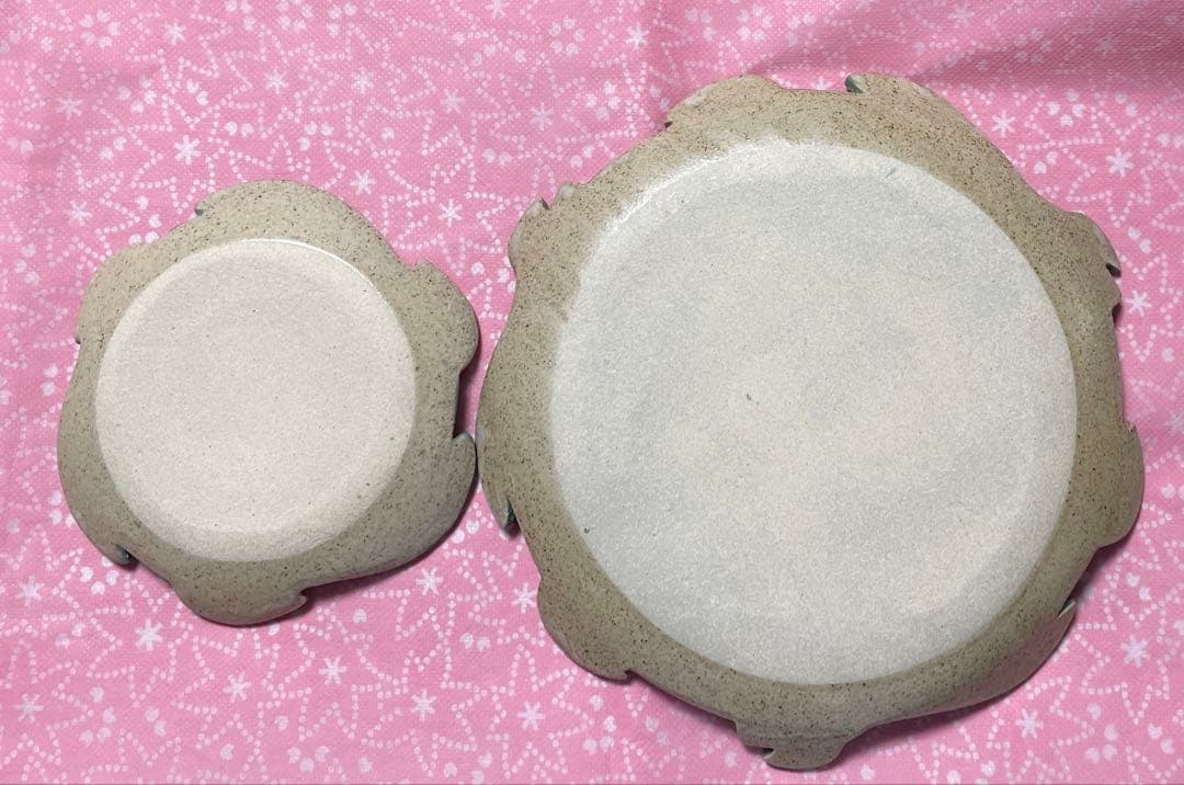 苔色工房　田中遼馬　大小各1セット　チューリップ　ミントグリーン・ピンク