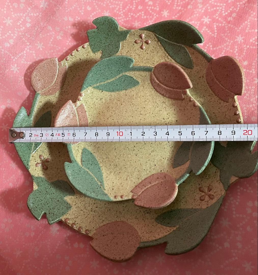 苔色工房　田中遼馬　大小各1セット　チューリップ　ミントグリーン・ピンク