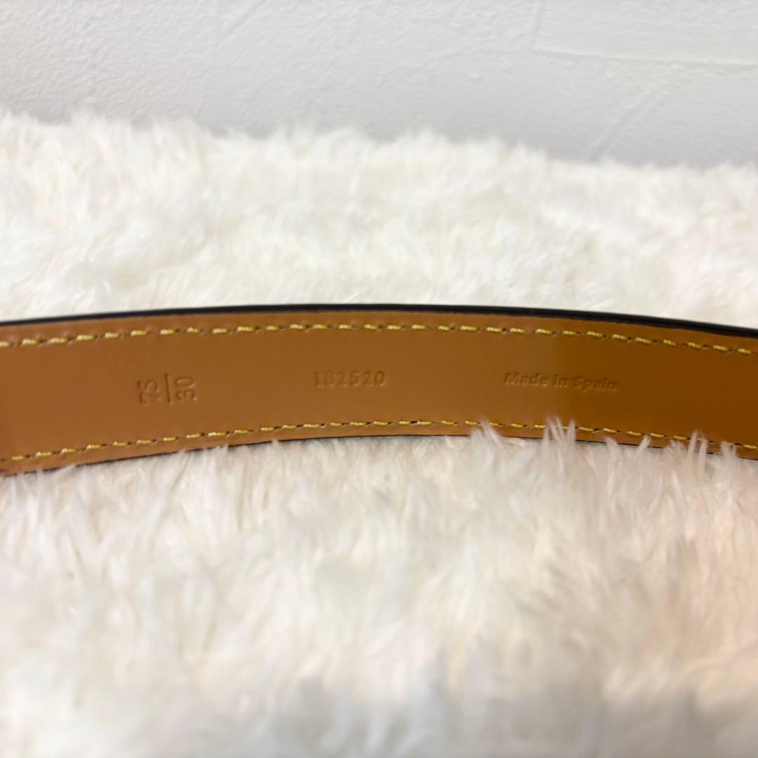 新品未使用【LOEWE】アナグラム ベルト（ペブルグレインカーフ）