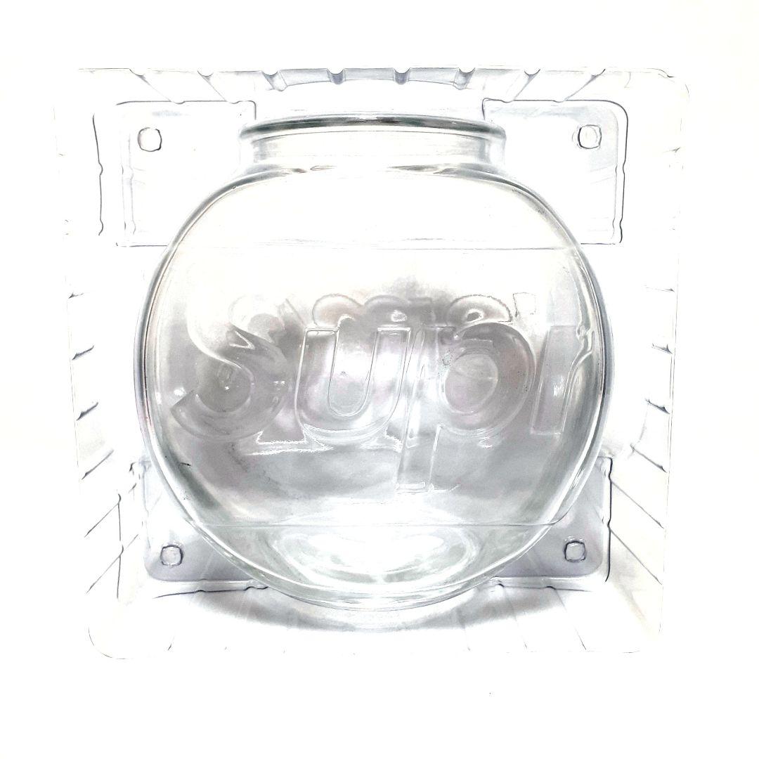新品⭐シュプリーム⭐ロゴ ガラス アクアリウム 水槽 金魚鉢 テラリウム 花瓶