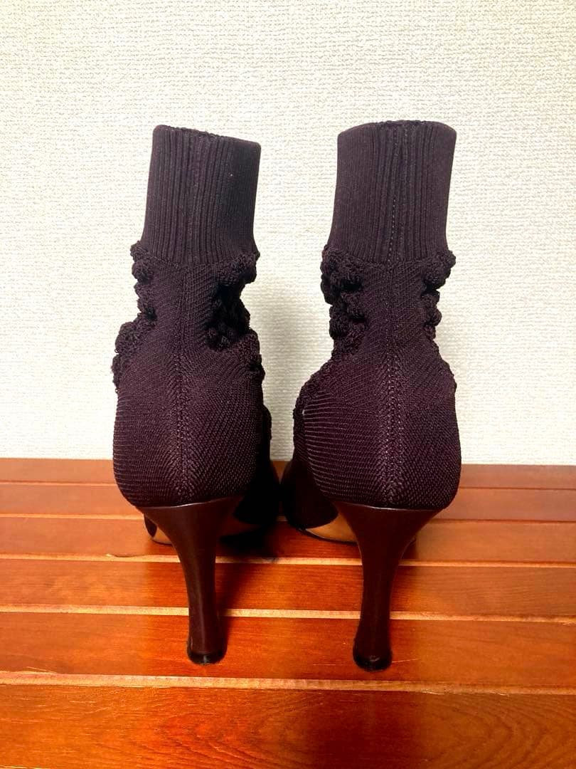 【美品】 CELINE セリーヌ ブーツ BOOTIE SOCK KNIT