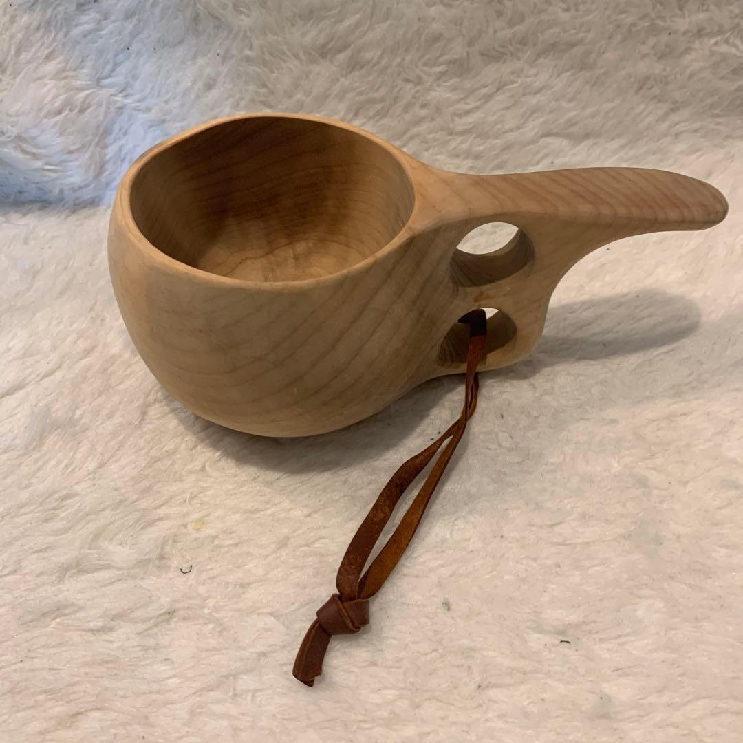 フィンランド製 白樺 の ククサ 木製マグカップ 2個セット