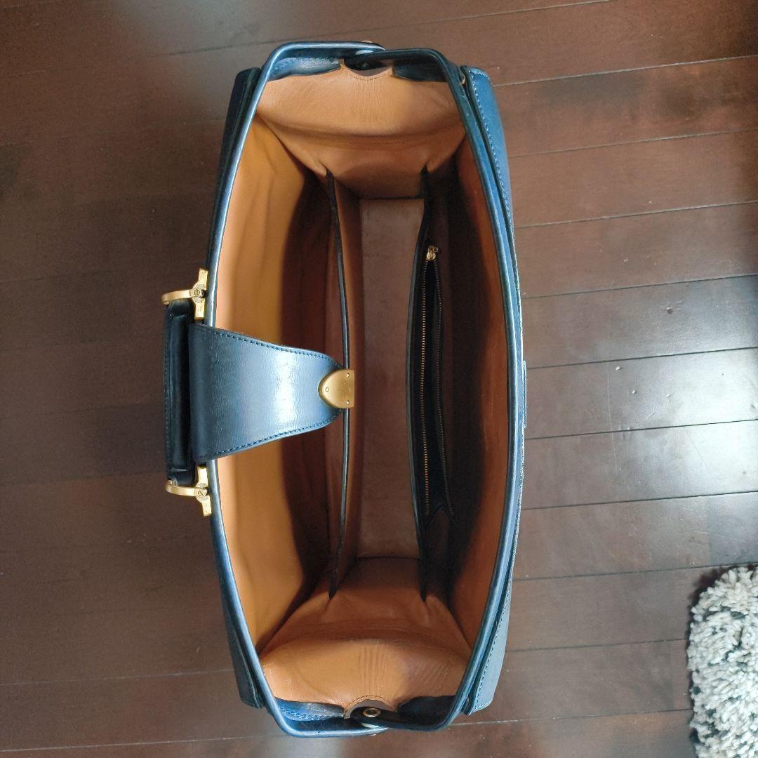 万双 黒レザー ビジネスバッグ 三つまち ダレスバッグ