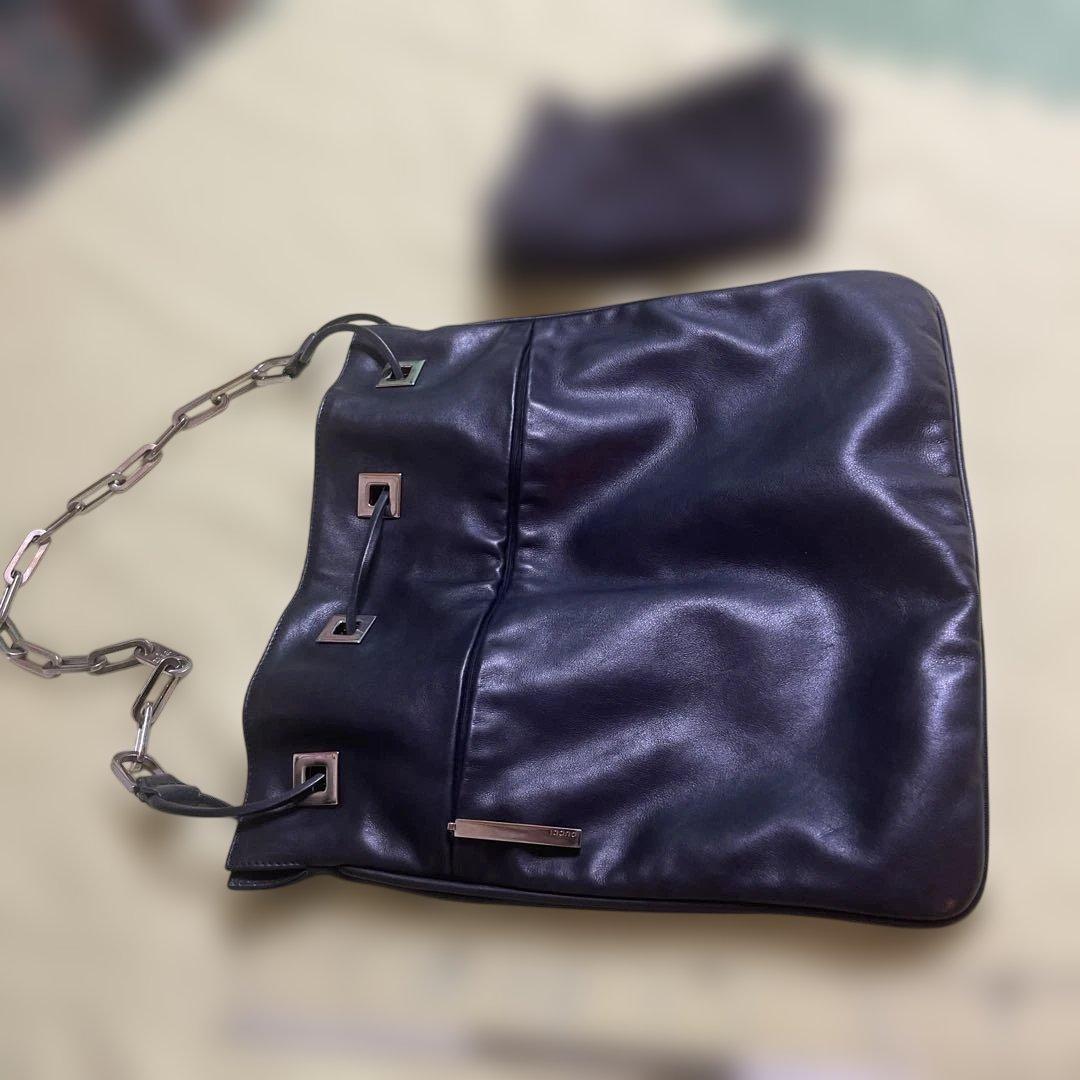 GUCCI ブラックレザー ハンドバッグ001-4046-2705SN