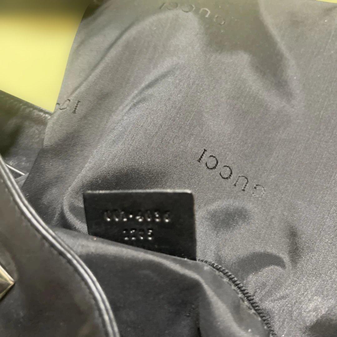 GUCCI ブラックレザー ハンドバッグ001-4046-2705SN