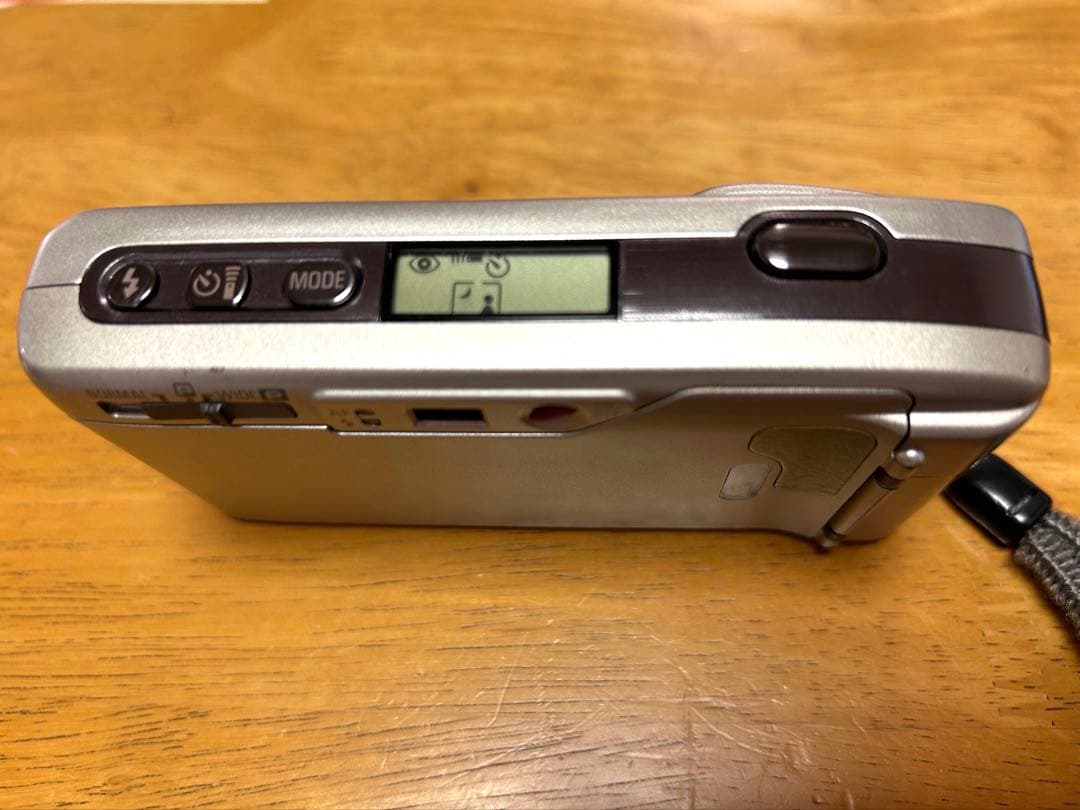 【動作〇】RICOH R1s フィルムカメラ シルバー　専用本革ケース付き