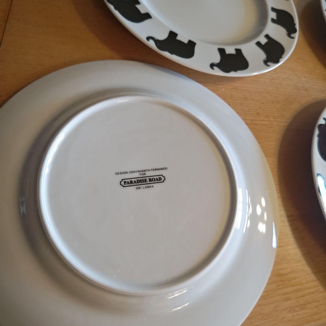 スリランカ製　30センチ皿セット 6枚