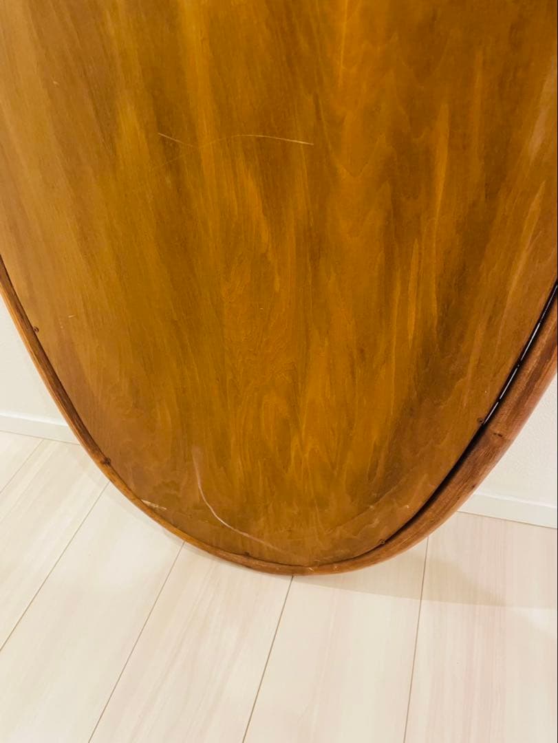 アンティーク ラタン 天然木 壁掛け鏡 ウォールミラー