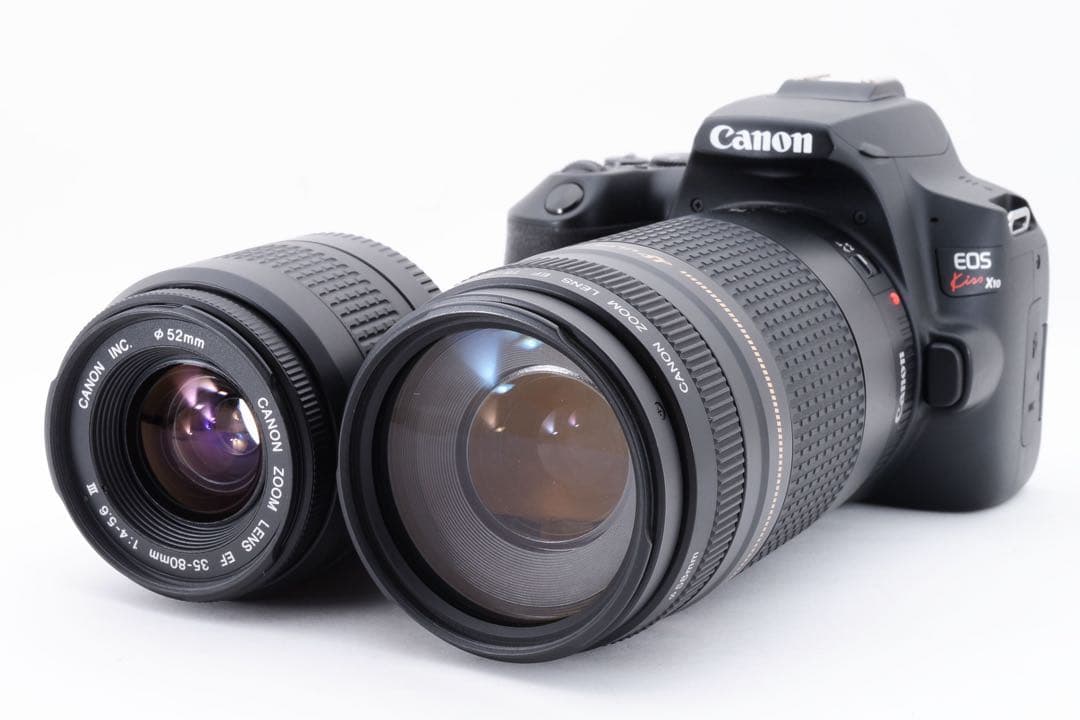 Wi-Fi/動画/保証/canon kiss x10標準&望遠ダブルレンズセット